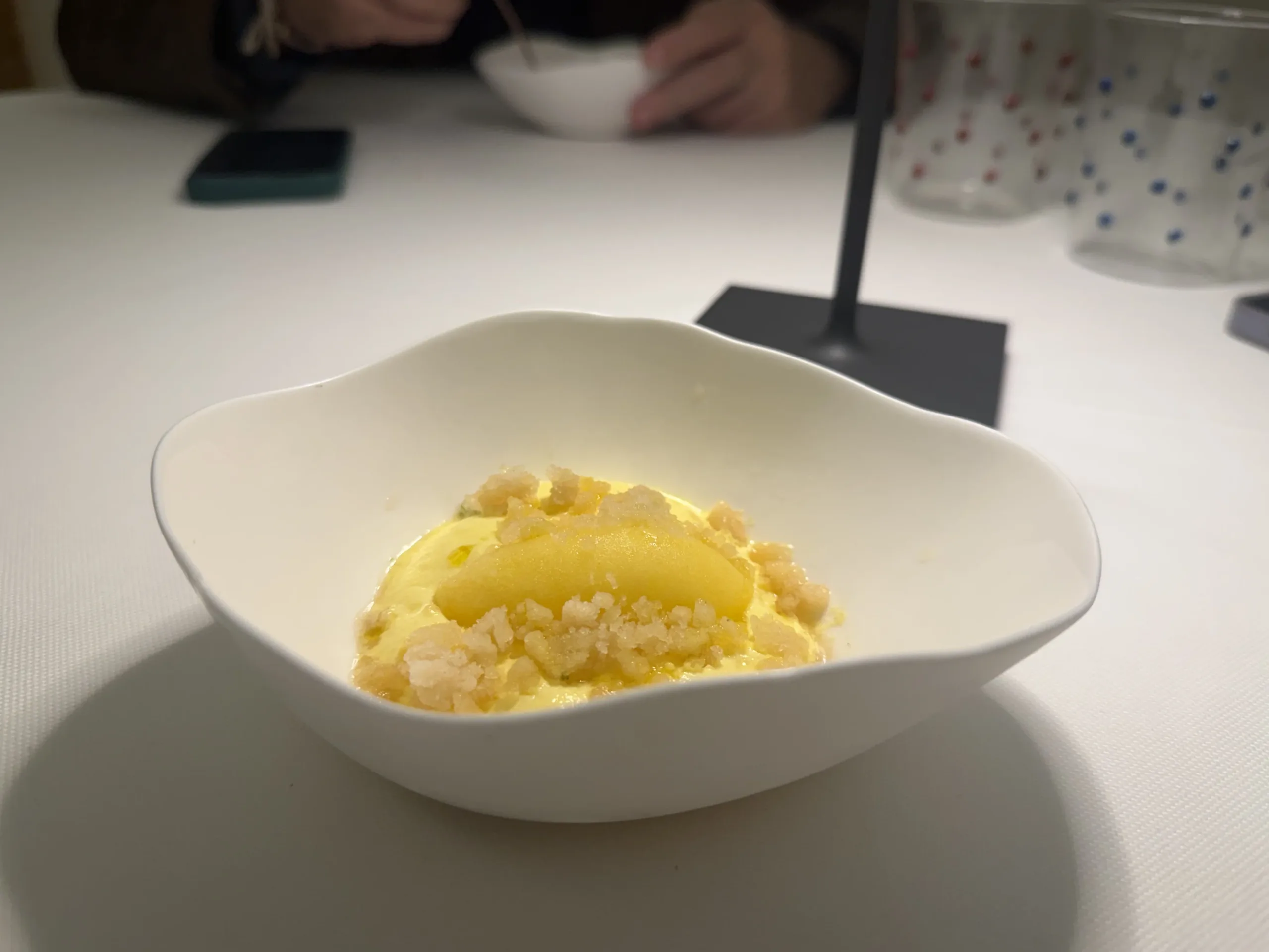 13 Postre de cítricos (clementina, pomelo y azafrán)