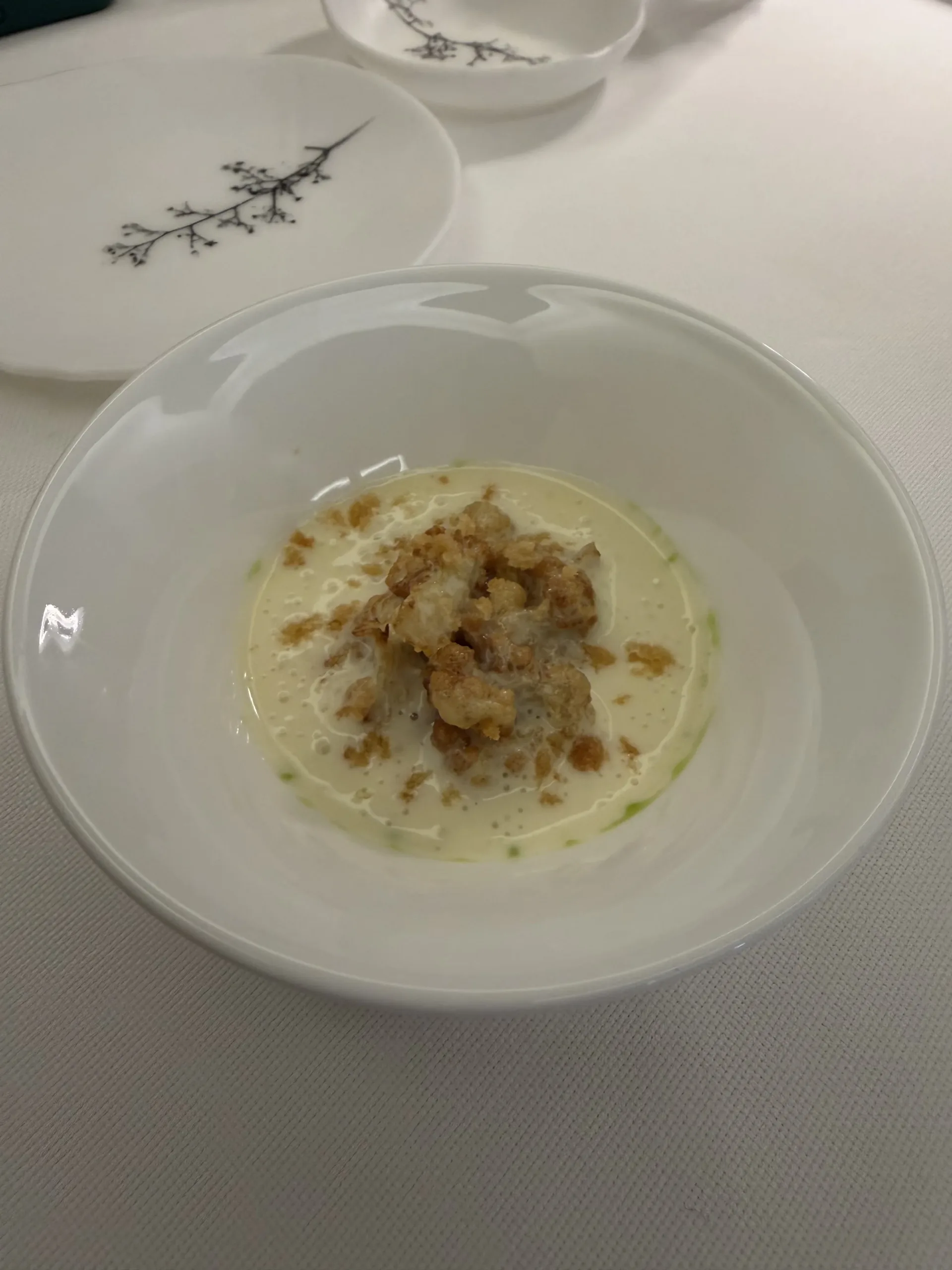 3 Coliflor frita con brandada de las pieles del bacalao